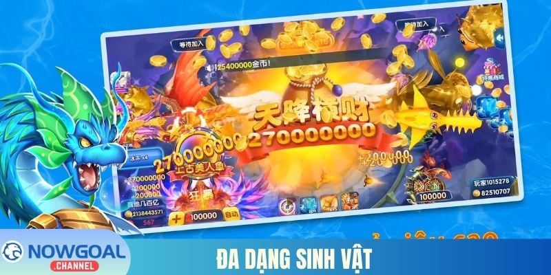 Đa dạng sinh vật mà bắn cá ăn xèng cung cấp