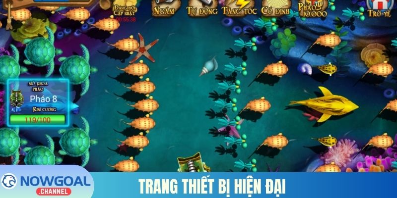 Trang thiết bị hiện đại giúp khách săn cá trúng lớn