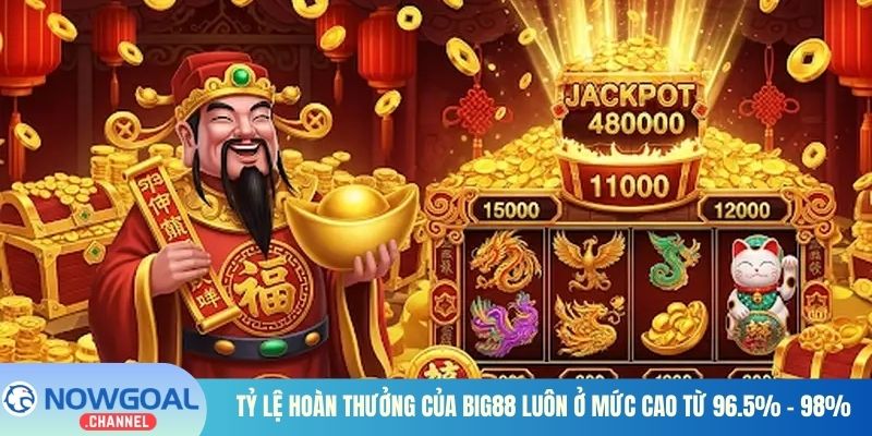 Tỷ lệ hoàn thưởng của Big88 luôn ở mức cao từ 96.5% - 98%